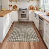 Washable Non-Slip Area Rug - Geometric Checkered Low Pile Indoor Carpet for Bedroom, Kitchen, Laundry - 3 of 4