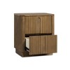 Teamson Home Potomac Modern Boho Solid Wood 2-Drawer Nightstand with Push-to-Open Storage & Rounded Corner - 3 of 4