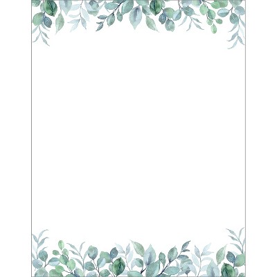 Great Papers Elegant Eucalyptus Everyday Letterhead Multicolored 50 Sheets/Pack (2025013)