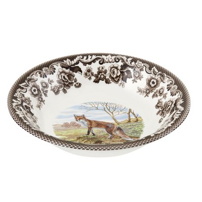 Spode Woodland Ascot Cereal Bowl, 8 Inch, Made in England from Fine Earthenware, Wild Animals - Perfect for Thanksgiving
