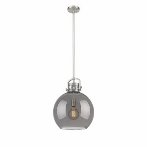 Newton Sphere - 1 Light Stem Hung Pendant In Industrial Style-19.63 Inches Tall and 14 Inches Wide - 1 of 1