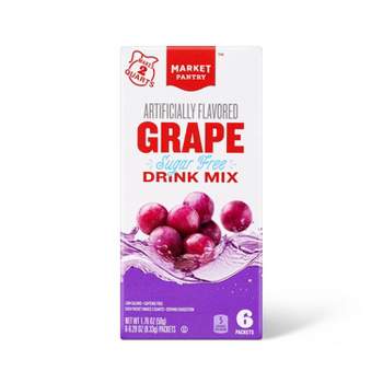 Grape Sugar-Free Drink Mix - 6ct/0.29 fl oz - Market Pantry™