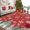 Christmas Area Rugs, Snowflake Trees Washable Throw Carpet Rugs for Living Room Bedroom Kitchen Dining Room - 3 of 4