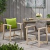 Infurnic Patio Accent Chairs, Outdoor Chair, Park Love Seat with Breathable Sling Fabric for Lawn, Garden and Porch, 2 PCS, Gray, 23.75"*26.25"*33.75" - 3 of 4
