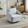 CAVINAS Chenille Swivel Accent Chair with Mid-Height Backrest,Upholstered Swivel Living Room Chairs,Reading Chairs for Living Room - 2 of 4