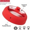 Bezrat Vented, Silicone and Glass Microwave Plate Cover - 3 of 4