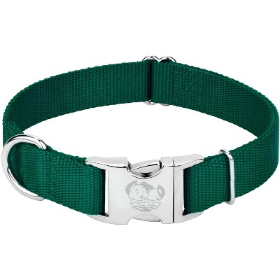 Country Brook Petz Premium Nylon Dog Collar with Metal Buckle for Small Medium Large Breeds - Vibrant 30+ Color Selection