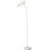 73" Tall Metal Torchiere Floor LED Lamp with Halo design, Matte White finish - 2 of 4