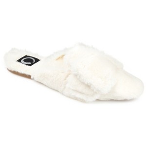 Journee Collection Women's Faux Fur Eara Slipper - 1 of 4