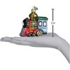 Old World Christmas Blown Glass Ornament for Christmas Tree, Small Locomotive (with OWC Gift Box) - 3 of 4