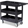 Acekool 3-Shelf Utility Cart with 550 lbs Capacity, Rolling Tool Cart with Swivel Locking Wheels and Ergonomic Handle for Garage & Warehouse - 2 of 4