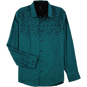 Alfani Mens Ombre Geo-Print Button Up Shirt - 1 of 1