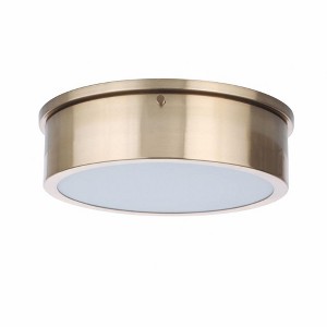 Craftmade Lighting Fenn 1 - Light Flush Mount in  Satin Brass - 1 of 1