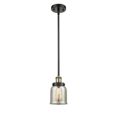 Bell - 1 Light Stem Hung Mini Pendant In Industrial Style-10 Inches Tall and 5 Inches Wide