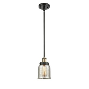 Bell - 1 Light Stem Hung Mini Pendant In Industrial Style-10 Inches Tall and 5 Inches Wide - 1 of 1