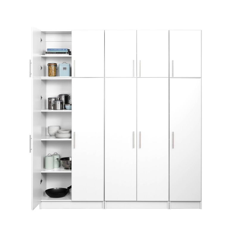 80&#34; Elite with 6 Storage Cabinet Set White - Prepac, 3 of 9