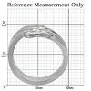 Slickblue Women’s Polished Geometric Crisscross Stainless Steel Ring – Minimalist, No Plating, No Stone, Size 5-6 - 2 of 4