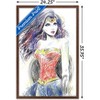 Trends International DC Comics - Wonder Woman - Sketch Framed Wall Poster Prints - 3 of 4