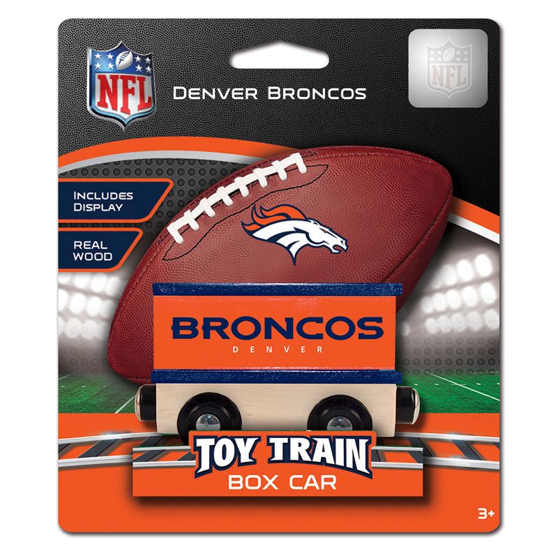 MasterPieces Wood Train Box Car - NFL Denver Broncos, 3 of 6