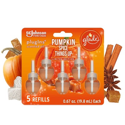 Glade PlugIns Scented Oil Air Freshener Refills - Pumpkin Spice Things Up - 3.35oz/5ct