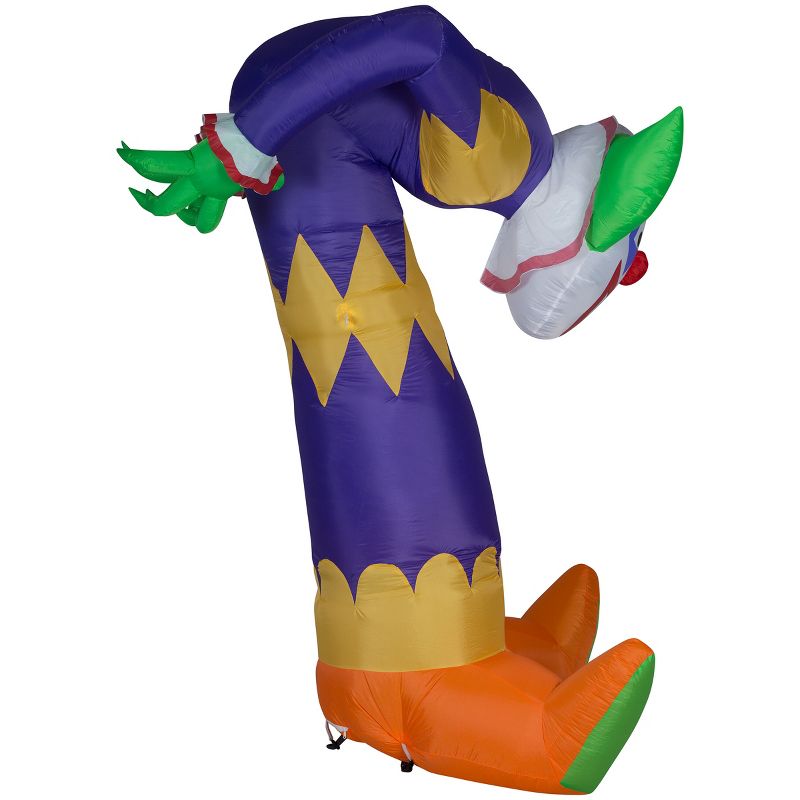 Gemmy Projection Airblown Inflatable Kaleidoscope Clown Giant (RGB), 7.5 ft Tall, Multicolored, 3 of 4