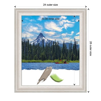 Trio White Wash Silver Polystyrene Wall Picture Frame