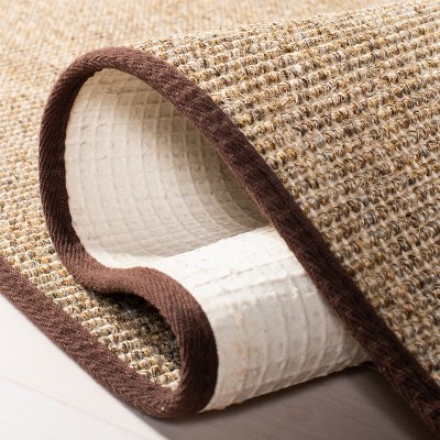 Martha Stewart Light Brown Sisal and Jute 4' x 6' Area Rug