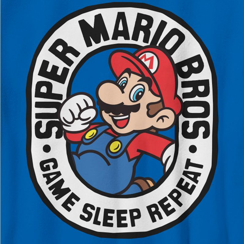 Boy's Nintendo Super Mario Bros. Game Sleep Repeat T-Shirt, 2 of 6