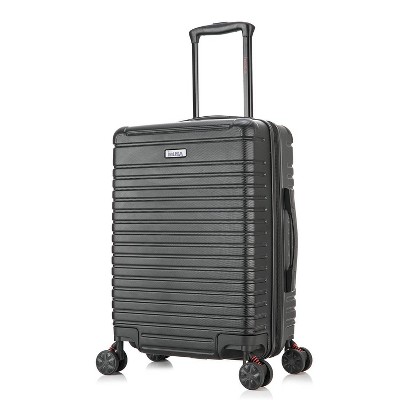 InUSA Deep Lightweight Hardside Carry On Spinner Suitcase - Black