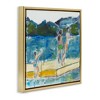 Stupell Industries Kids on Swimming Dock Abstract, 25" x 25" - 3 of 4