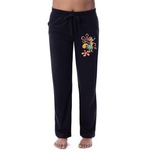 Nickelodeon SpongeBob SquarePants Womens' Sandy Sleep Pajama Pants Black - 1 of 3