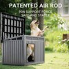 Durable Indoor/Outdoor Portable Dog House, Weatherproof Plastic Pet Shelter for Small/Medium/Large Dogs, Gray ¨C 24.13"H x 25.12"W x 32.2"D - 2 of 4