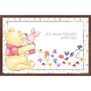 Trends International Disney Winnie the Pooh - 95th Anniversary Framed Wall Poster Prints - 1 of 4