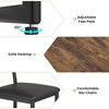 Pub Table and Chairs Set，Bar Table and Chairs Set for 2, 3 Piece Table Set with Three Tier Storage Shelf - 3 of 4