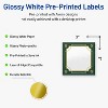 Avery Labels, 3" x 3", Gold-Green Border, Glossy, 60ct - 2 of 4