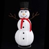 vidaXL Decorative Christmas Snowman Figure - 4ft LED Lighting with Multiple Effects, Waterproof Indoor/Outdoor, USB Powered, Luxurious Fabric, White - 4 of 4