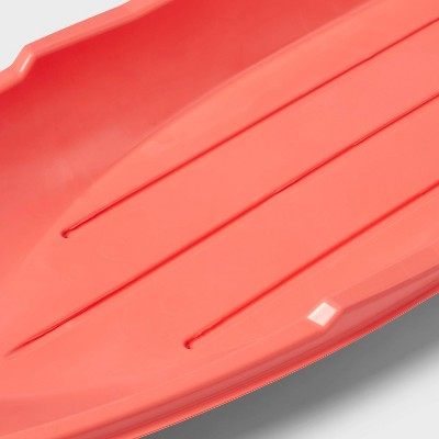 48 Plastic Sled with Rope Coral - Sun Squad™