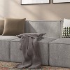 Taylor & Logan Yenna Armless Middle Chair Module Gray: Polyester Upholstery, Wood Frame, 300 lbs Capacity - 4 of 4