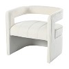 CAVINAS Velvet Accent Chair with Curved Backrest,Fully Upholstered Living Room Chairs,Reading Chairs for Living Room - 4 of 4