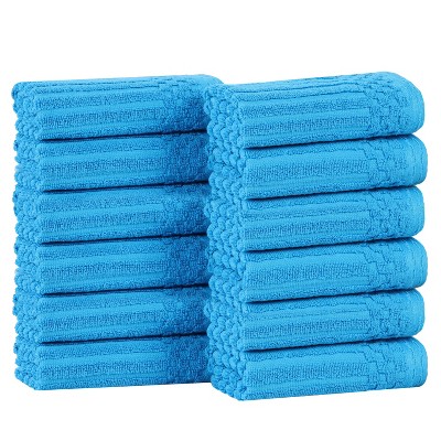 Modern Ribbed Cotton  Assorted Towel Set by Blue Nile Mills