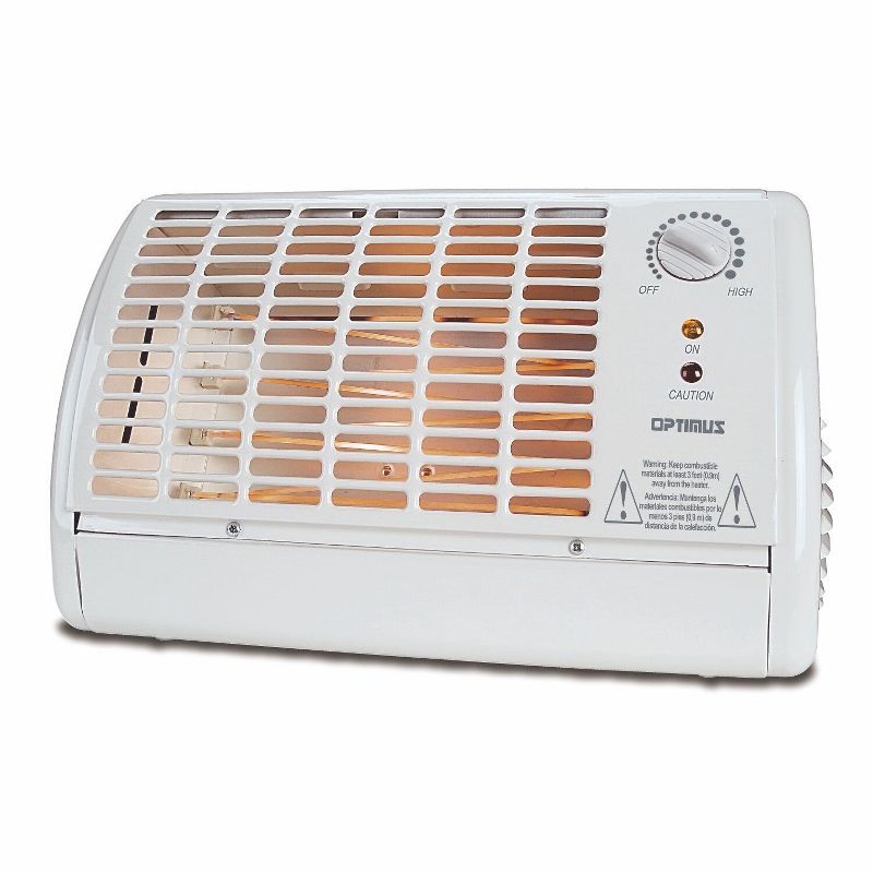 Optimus H2210 Portable Fan Forced Radiant Heater with Thermostat - White, 1 of 6