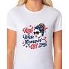 Red White & Mommin' All Day Women's 4th Of July Short-Sleeve T-Shirt - 4 of 4