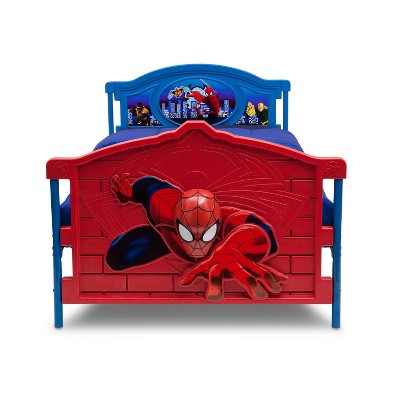 Action-Packed Spider-Man Metal Twin Bed with Drawer and Headboard