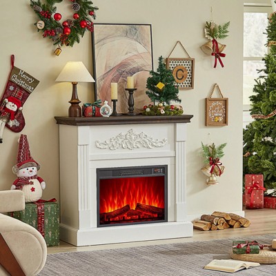 Farmhouse Fireplace TV Stand