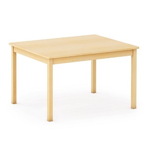Guidecraft EdQ Toddler Table - Natural: Rectangle Wooden Activity table for Kids, 30"x36" | Toddler Desk for Playroom, Preschool, Daycare - 1 of 4