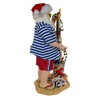 Kurt Adler 10.5-Inch Fabriché Beach Santa With Lighted Sign - image 4 of 4