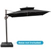 Crestlive Products 9'X10.5' Double Top Patio Cantilever Umbrella UV30+ Outdoor 360° Rotation 6 Heights Adjustable Offset Umbrella - 2 of 4