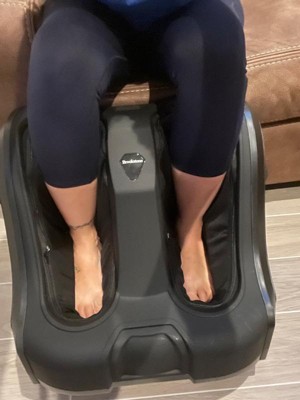 Brookstone Shiatsu Foot And Calf Massager With Air Compression And