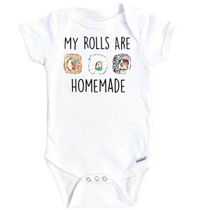 Sushi Roll Onesie® Baby Boy Girl Clothes Infant Bodysuit Funny Cute Newborn GS1 - 1 of 3