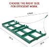 Coucheta Lawn Leveling Rake, Heavy Duty Ground Leveler with Long Stainless Steel Handle, Lawn Leveler Garden Leveler for Yard, Backyard, Dirt Ground - 3 of 4